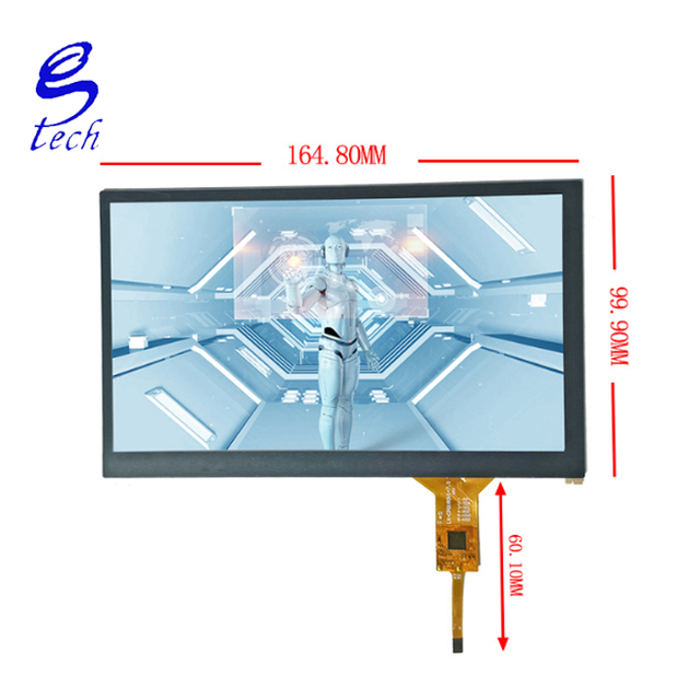 High Quality 7-inch Capacitive Touch Screen LCD Screen, GT911 Chip Industrial Control LCD Screen
