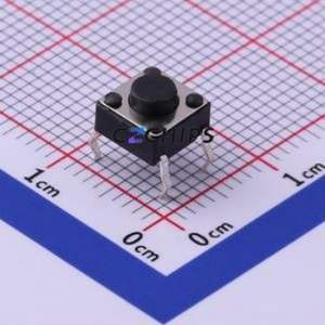UK-B0202-G4.3-160 Tactile Switch Through hole-4P,6x6mm Switch Single Pole Single Throw Round Button 1.6N Through Hole - Product Image 1