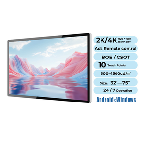 <span class=keywords><strong>ป</strong></span>้ายดิจิทัลติดผนังขนาด 43 55 นิ้ว ความละเอียด Full HD พร้อมจอแสดงผลแบบไร้สาย สมาร์ท WIFI LCD หน้าจอสัมผัส IR สำหรับโฆษณา - Product Image 1