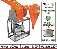 Broyeur universel efficace pour foin et céréales, broyeur et déchiqueteur de fourrage électrique multifonction pour bovins et ovins