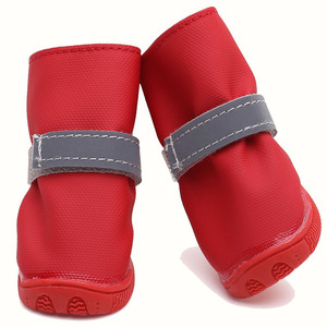 Scarpe <span class=keywords><strong>per</strong></span> cani <span class=keywords><strong>per</strong></span> la pavimentazione calda inverno stivaletti da neve <span class=keywords><strong>per</strong></span> cucciolo con striscia riflettente antiscivolo suola in gomma all'ingrosso stivali <span class=keywords><strong>per</strong></span> cani - Product Image 3