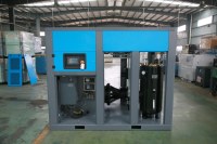 Compresseur d'air industriel à vis à fréquence variable bipolaire, adapté au soufflage et au remplacement de conduites