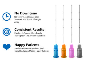 Wholesale Korean CE Marked Stainless Steel Dermal Filler Injection Blunt <strong>Needle</strong> 18g-30g 50mm 70mm 100mm <strong>Disposable</strong> Micro <strong>Cannula</strong> - Product Image 5