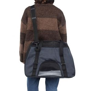 Sacs de transport pliables respirants en maille souple pour animaux de compagnie, approuvés par les compagnies aériennes, personnalisables, de luxe, à faible MOQ, pour chiens et chats - Product Image 3