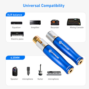 RASANTEK <span class=keywords><strong>Adaptateur</strong></span> haut de gamme 1/4 "vers <span class=keywords><strong>XLR</strong></span> 6.35mm vers <span class=keywords><strong>XLR</strong></span> femelle Hifi Connecteur audio <span class=keywords><strong>mâle</strong></span> 3 broches <span class=keywords><strong>Adaptateur</strong></span> TRS pour haut-parleur - Product Image 2