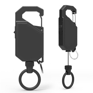 Porte-badge télescopique robuste de haute qualité avec mousqueton premium et interrupteur de verrouillage, accessoire OEM/personnalisable - Product Image 2