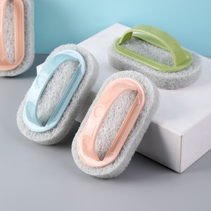 Brosse de nettoyage avec manche pour salle de bain, cuisine, baignoire, évier, éponge magique, écologique, résistante à l'eau - Product Image 2