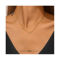 Carline Zircon 925 joyería de moda de plata collares de mujer collares de trébol de cinco hojas collar de cadena de plata