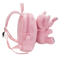 Sac à dos en peluche pour enfants, motif éléphant 3D mignon, avec logo personnalisé, rembourrage en coton PP, sûr pour bébé