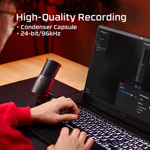 ไมโครโฟนคอนเดนเซอร์ USB-C รุ่นใหม่ Hyper <span class=keywords><strong>Solocast</strong></span> 2 สำหรับพีซี ไมค์เกมมิ่งสำหรับเดสก์ท็อปพีซี ไลฟ์สตรีมมิ่ง พอดแคสต์ และการบันทึกเสียง - Product Image 6