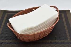 <span class=keywords><strong>Spunlace</strong></span> ผ้าไม่ทอผ้าลินินรู้สึกผ้าเช็ดปากกระดาษที่ใช้แล้วทิ้งผ้าเช็ดปากอาหารค่ำ - Product Image 5