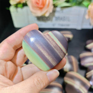 Offre Spéciale : <span class=keywords><strong>Pierre</strong></span> <span class=keywords><strong>de</strong></span> Guérison en Forme <span class=keywords><strong>de</strong></span> Cœur <span class=keywords><strong>de</strong></span> <span class=keywords><strong>Jade</strong></span> Violet, Ornement Énergétique pour <span class=keywords><strong>la</strong></span> Maison, <span class=keywords><strong>Pierre</strong></span> <span class=keywords><strong>de</strong></span> Poche Décorative - Product Image 2