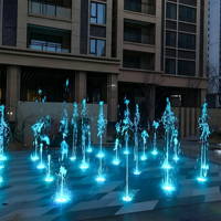 Fontaine musicale LED RGB programmable d'extérieur, fontaine d'eau dansante intelligente synchronisée, accessoires complets