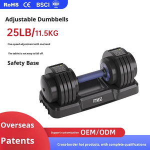 CZFIT 2026 Hot Selling Wholesale <b>Free</b> <b>Weights</b> Body Building Custom Logo 25LB Adjustable Steel Durable Dumbbell Sets - Product Image 5