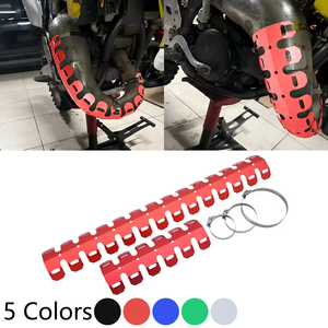 Protector silenciador de tubo de escape de motocicleta cubierta protectora de calor para Honda Yamaha Suzuki Kawasaki Ducati <span class=keywords><strong>125</strong></span>-1290CC - Product Image 3