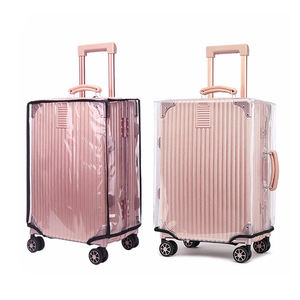 UOO Bagage à main de petite taille, étanche à la poussière, transparent, <span class=keywords><strong>organisateur</strong></span> de voyage, chariot en PVC, <span class=keywords><strong>housse</strong></span> de <span class=keywords><strong>valise</strong></span> pour bagages - Product Image 6