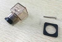 Prise de valve transparente 24V, accessoires de connexion électromagnétique industrielle