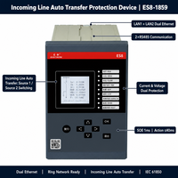 Relais de protection à transfert automatique de ligne d'entrée triphasée EastSong ES8-1859, double Ethernet LAN1+LAN2, 2*RS485, réseau en anneau, Modbus