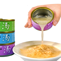 Makanan Kucing Basah Kalengan Rasa Ayam Tuna Segar, Bebas Biji-bijian, Kontrol Urine, Sehat, OEM Grosir, 85g