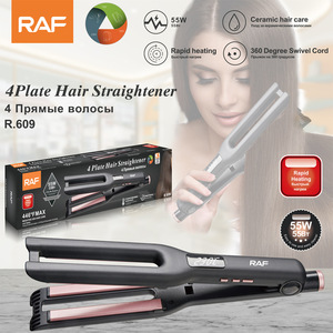 Professional Hair Straightener Electric Flat Iron PTC Heater Temperature Display French Portable for Household Hotel RV Use - Product Image 5