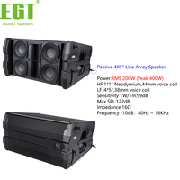 Altavoz Line Array Pasivo de 4x5 Pulgadas, 400W, 2 Vías, Sistema de Columna Profesional de Neodimio para Conferencias, Iglesias, Escenarios, Alquiler para Eventos