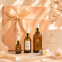 Flacon compte-gouttes en verre ambré pour huiles essentielles 5ml 10ml 15ml 20ml avec bouchon doré, flacon cosmétique pour sérum, logo personnalisé