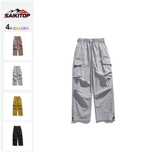 Pantaloni da Lavoro Impermeabili e Antivento da Uomo per Escursionismo, Stile Paracadutista, Vestibilità Ampia, Multitasche, Vita Elasticizzata - Product Image 1