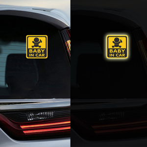 Adesivo Refletivo para Janela Traseira 'Bebê no Carro', Impermeável, Resistente a UV, Durável, Ajuste Universal, Compatível com BMW, Toyota, <span class=keywords><strong>Honda</strong></span> - Product Image 5