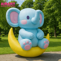 Statue d'éléphant gonflable pour la décoration des parcs, ballon d'éléphant bébé personnalisé pour la décoration de scène