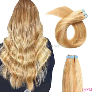 Double Drawn Human Hair High Quality Natural Hair Remy Tape In Hair Extensions