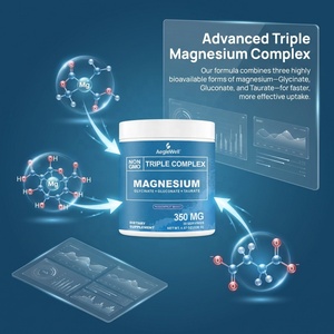 Suplemento de Magnesio en Polvo de Marca Privada, 350 mg, Mezcla de Glicinato, Gluconato y Taurato, Sin GMO, Mezcla <span class=keywords><strong>para</strong></span> Bebida <span class=keywords><strong>que</strong></span> Favorece el Sueño <span class=keywords><strong>para</strong></span> Adultos - Product Image 2