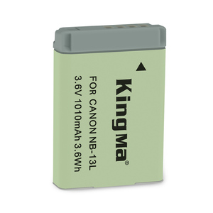 Batterie Li-ion de remplacement KingMa NB-13L pour <span class=keywords><strong>appareil</strong></span> <span class=keywords><strong>photo</strong></span> <span class=keywords><strong>Canon</strong></span> G7X3 G5X2 G7XII G5X <span class=keywords><strong>G9X</strong></span> SX620 SX720 HS - Product Image 1