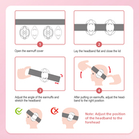 Protège-oreilles pour bébé, réduction du bruit, bandeau réglable, protection auditive pour nourrissons, 25 dB SNR CE EN352-1, vente en gros, logo personnalisé