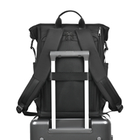 Mochila para Portátil Multicolor con Cierre Enrollable, Antirrobo, para Viajes de Negocios, con Correa de Fijación para el Trabajo y Viajes al Aire Libre