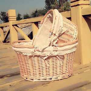 Nhà Máy Trực Tiếp Trắng Lưu Trữ Bán Buôn Rỗng Giá Rẻ Tay Dệt <span class=keywords><strong>Hamper</strong></span> Món Quà Wicker Món Quà <span class=keywords><strong>Hamper</strong></span> Giỏ Cho Quà Tặng Lưu Trữ - Product Image 3