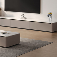Meuble console de télévision moderne personnalisé pour le salon Option de meuble en bois personnalisable dans un panneau de style décoration intérieure