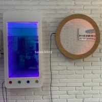 Expérience multisensorielle apaisante, panneau lumineux à effet miroir infini, tunnel lumineux 3D, équipement de traitement sensoriel à changement de couleur visuelle