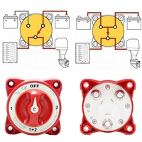 Interruptor de Aislamiento de Batería Marina de 32V 350A, Selector de 4 Posiciones para Maletero