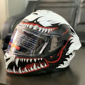 Casque de moto intégral DFG Aura, best-seller en Amérique, ABS haute résistance, anti-rayures, double visière en PC, homologué DOT, toutes saisons - Product Image 4