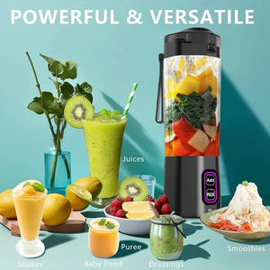 Akülü 6000mAh 380 Watt taşınabilir <span class=keywords><strong>Blender</strong></span> sallar ve Smoothies için kendini temizleme ve 6 keskin bıçak ile BPA ücretsiz taşınabilir sıkacağı - Product Image 6