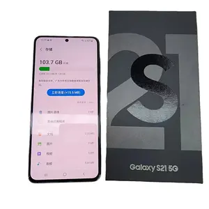 Vente en gros déverrouillé pour Samsung S21 + 5G 128 Go 256 Go 1sim 2sim Original bon marché 99% nouveau téléphone intelligent