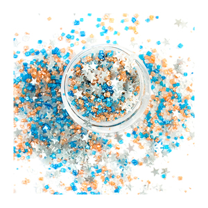 Copos comestibles para pasteles Gold Star Comestible Sugar Sprinkles Ventas calientes Brillo comestible Lijado Azúcar Cristal Azúcar - Product Image 6