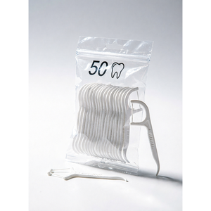 Fil dentaire en lot de 50 pièces, outil de nettoyage des dents pour soins bucco-dentaires quotidiens - Product Image 1