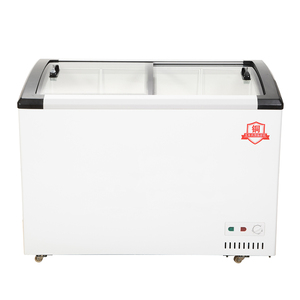 Congélateur vitrine commercial OEM/ODM à double porte coulissante pour crème glacée, corps extérieur personnalisé, publicité de marque, réfrigérateur coffre - Product Image 2