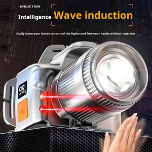 XINSITE軽量ヘッドランプ防水LED 3モードCOBプラスチックボディストラップ付き屋外ランニングキャンプ釣りハイキング用 - Product Image 5