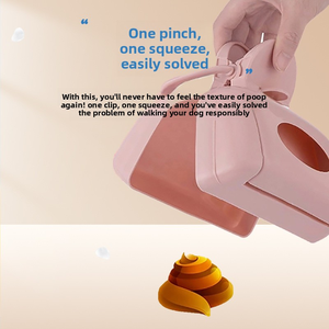 Nettoyeur pour animaux de compagnie écologique avec logo personnalisé, pelle à crottes portable, <span class=keywords><strong>pince</strong></span> en plastique pour sacs à crottes de chien et de chat - Product Image 2