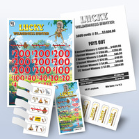 Pengiriman cepat Tab tarik Bingo kustom dan membuka tiket toples judi dengan cetakan antipemalsuan