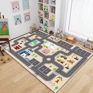 Alfombra moderna antideslizante con reducción <span class=keywords><strong>de</strong></span> ruido, alfombrilla <span class=keywords><strong>de</strong></span> juego para niños, sala <span class=keywords><strong>de</strong></span> estar, poliéster - Product Image 2