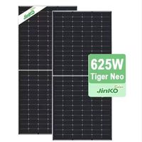 Promo Panas Jinko 620W JKM66HL4M-BDV Modul PV Kaca Ganda Bifasial Tipe-N TOPCON 625w Panel Surya untuk Sistem Tenaga Surya