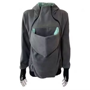 Chaqueta portabebés Kangaroo prendas de vestir exteriores sudaderas con capucha y sudaderas <span class=keywords><strong>abrigo</strong></span> para mujeres embarazadas embarazo Bebé usando <span class=keywords><strong>abrigo</strong></span> <span class=keywords><strong>mujer</strong></span> L - Product Image 1